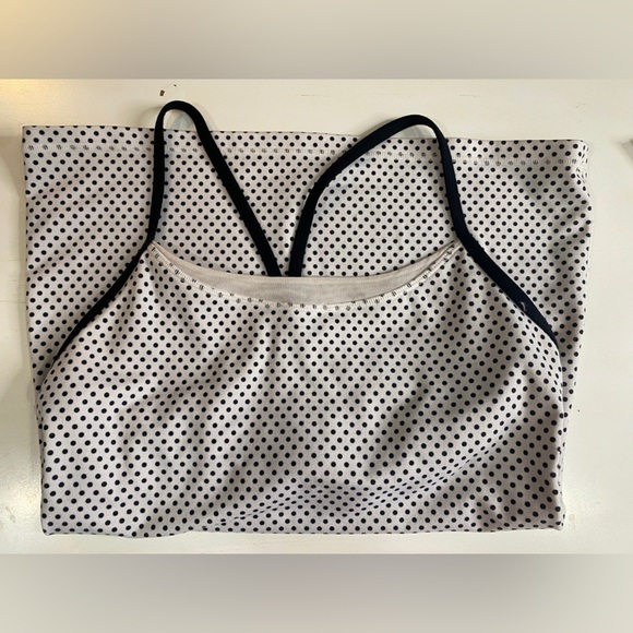 Lululemon Polka Dot Workout Tank No Bra Cups No Size - Picture 5 of 6